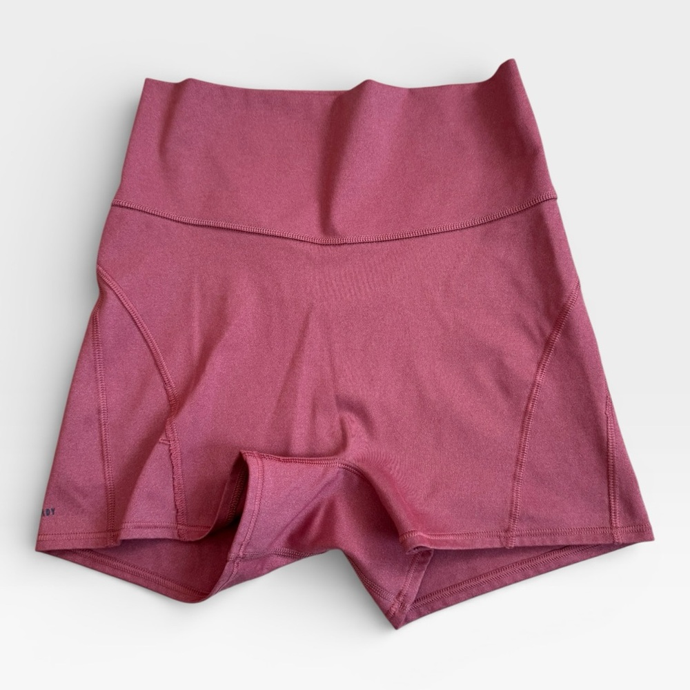 adidas Women’s High-Waist Bike Shorts in Rose